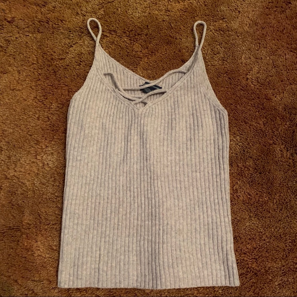 Soft tank top w/ criss cross